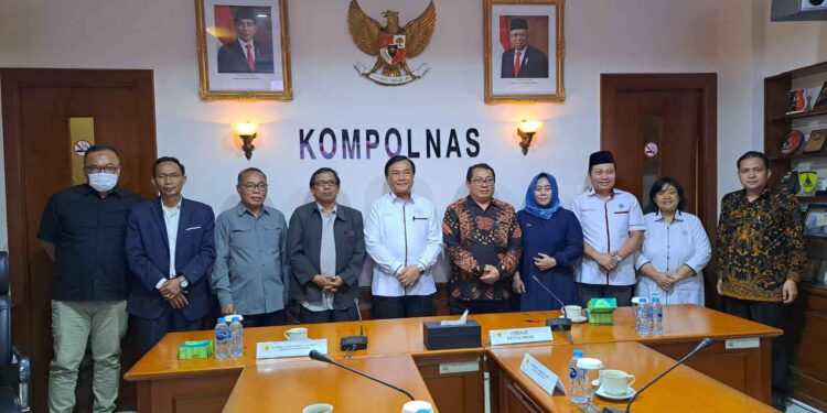 Ikut Wujudkan Pemilu Damai dan Bermartabat, SMSI Pusat Audensi dengan Kompolnas