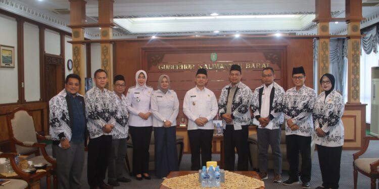 Gubernur Kalbar Terima Audiensi Pengprov PGRI Kalbar