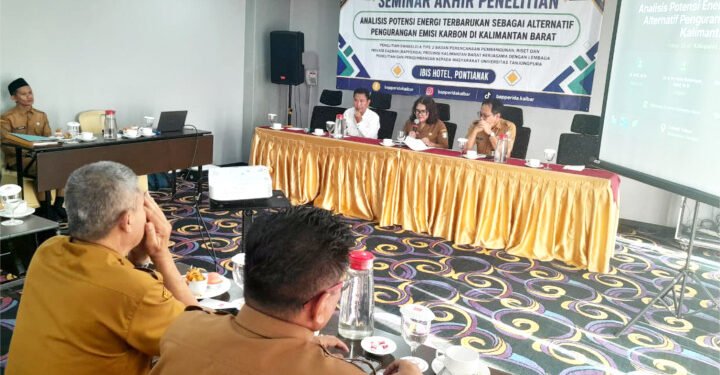 Dorong Kebijakan Berbasis Riset, Bapperida Kalbar Fokus pada Energi Terbarukan dan Penurunan Emisi Karbon