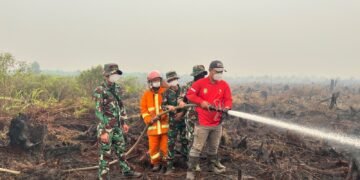 Danrem 121/ABW dan Forkopimda Tinjau Penanganan Karhutla di Mempawah